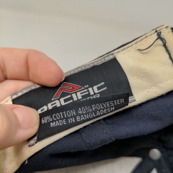 Pacific Headwear Men's Mooresville Strapback Hat Black Adult Embroidered Logo - Picture 13 of 13